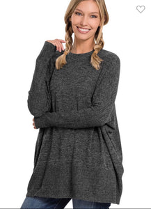 Brushed Hacci Oversized Sweater