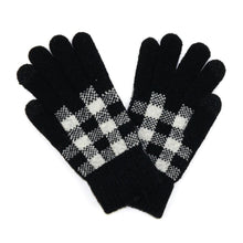 Load image into Gallery viewer, Knit Plaid Gloves
