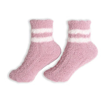 Load image into Gallery viewer, Comfy Luxe Stripe Crew Knit Socks
