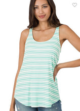 Load image into Gallery viewer, Zenana Ribbed Striped Sleeveless Top
