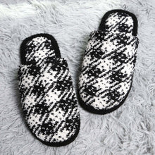 Load image into Gallery viewer, Comfy Luxe Plaid Slide On Slippers
