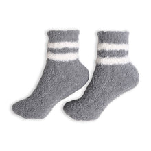 Load image into Gallery viewer, Comfy Luxe Stripe Crew Knit Socks
