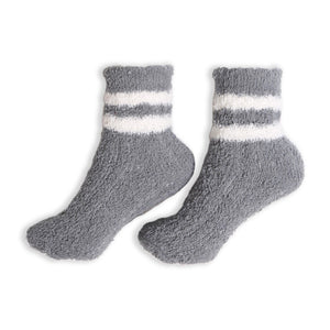 Comfy Luxe Stripe Crew Knit Socks